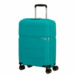 American Tourister Linex 4 Wheel Cabin Suitcase - 55cm -Delsey Suitcase Store 128453 1099 LINEX SPINNER 5520 TSA FRONT34 53595.1670248796