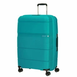 American Tourister Linex 4 Wheel Large Suitcase - 76cm -Delsey Suitcase Store 128455 1099 LINEX SPINNER 7628 TSA FRONT34 82552.1670273130