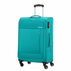 American Tourister Heat Wave 4 Wheel Medium Suitcase - 68cm -Delsey Suitcase Store 130668 1012 HEAT WAVE SPINNER 6825 TSA FRONT34 34492.1666783962