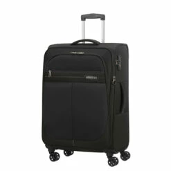 American Tourister Deep Dive 3 Piece Luggage Set - 55cm, 68cm & 80cm -Delsey Suitcase Store 132504 1062 DEEP DIVE SPINNER M EXP TSA FRONT34 30547.1696260300
