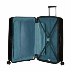 American Tourister Aerostep Expandable Large Suitcase - 77cm -Delsey Suitcase Store 146821 1041 AEROSTEP SPINNER 7728 EXP TSA INTERIOR 42794.1673037447