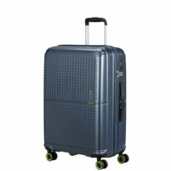 American Tourister Geopop 4 Wheel Medium Suitcase - 67cm -Delsey Suitcase Store 147021 1098 GEOPOP SPINNER 6724 TSA FRONT34 84085.1689321180