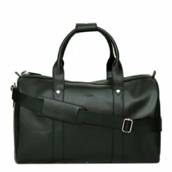 S Babila Saffiano Leather Cabin Holdall - 46cm -Delsey Suitcase Store 47505 black 1 70550.1650921050