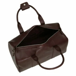 S Babila Saffiano Leather Cabin Holdall - 46cm -Delsey Suitcase Store 47505 burgundy 1 06587.1650921049