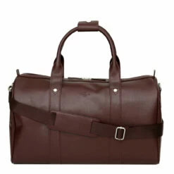 S Babila Saffiano Leather Cabin Holdall - 46cm -Delsey Suitcase Store 47505 burgundy 2 1 33999.1650921056