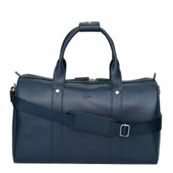 S Babila Saffiano Leather Cabin Holdall - 46cm -Delsey Suitcase Store 47505 navy 1 73860.1650921063
