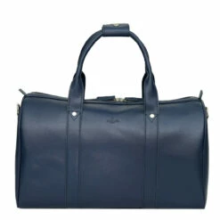 S Babila Saffiano Leather Cabin Holdall - 46cm -Delsey Suitcase Store 47505 navy 2 87685.1650921064