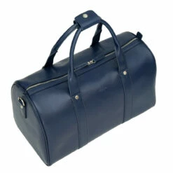 S Babila Saffiano Leather Cabin Holdall - 46cm -Delsey Suitcase Store 47505 navy 4 90679.1650921066