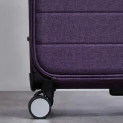Rock Rocklite DLX 4 Wheel Cabin Suitcase - 54cm -Delsey Suitcase Store 8 Wheel Spinner Suitcase Rocklite DLX Purple TR 0243 15059.1686843933