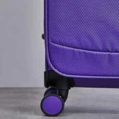 Rock Rocklite 4 Wheel Cabin Suitcase - 54cm -Delsey Suitcase Store 8 Wheel Spinner Suitcase Rocklite Purple TR 0242 47752.1686836844