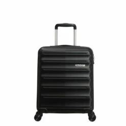American Tourister Speedlink 3 Piece Luggage Set - 55cm, 67cm, & 77cm -Delsey Suitcase Store Cabin Black Front 13870.1694091703