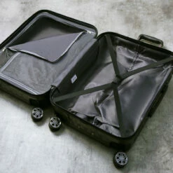 Rock Allure 4 Wheel Cabin Suitcase - 56cm -Delsey Suitcase Store Interior Allure Charcoal TR 0192 CH 2 copy 33138.1660128451