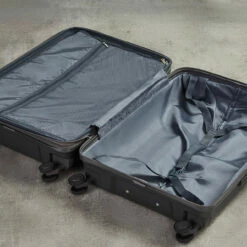 Rock Infinity 4 Wheel Expandable Medium Suitcase - 64cm -Delsey Suitcase Store Interior Infinity Charcoal TR 0238 10486.1686819999.1280.1280 60752.1686822845