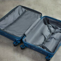 Rock Infinity 4 Wheel Cabin Suitcase - 54cm -Delsey Suitcase Store Interior Infinity Navy TR 0238 50443.1686820001