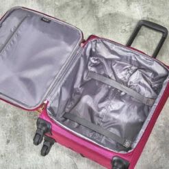 Rock Jewel 4 Wheel Cabin Suitcase - 55cm 38 Rock Jewel 4 Wheel Cabin Suitcase - 55cm -Delsey Suitcase Store Interior Jewel Pink TR 0207 PI 30490.1673945949