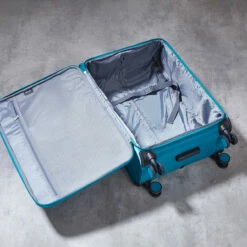 Rock Rocklite 4 Wheel Cabin Suitcase - 54cm -Delsey Suitcase Store Interior Rocklite Teal TR 0242 77959.1686836843