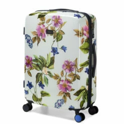 Joules Hard Side 4 Wheel Medium Suitcase - 66cm -Delsey Suitcase Store JLH0102 106 Joules Medium Case Spring Wood Botanical 2 93043.1690986715