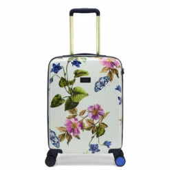 Joules Hard Side 4 Wheel Cabin Suitcase - 54cm -Delsey Suitcase Store JLH0103 106 Joules Cabin Case Spring Wood Botanical 1 76894.1691572858