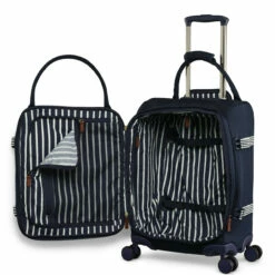 Joules Coast 4 Wheel Cabin Suitcase - 54cm 30 Joules Coast 4 Wheel Cabin Suitcase - 54cm -Delsey Suitcase Store JLS5003 002 Cabin Trolley Case 4W French Navy 3 79853.1695121076
