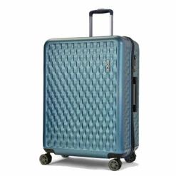 Rock Allure 4 Wheel Large Suitcase - 77cm 22 Rock Allure 4 Wheel Large Suitcase - 77cm -Delsey Suitcase Store Large Suitcase Allure Blue TR 0192 BU Main copy 35812.1660128907