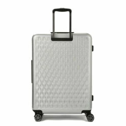 Rock Allure 4 Wheel Large Suitcase - 77cm 29 Rock Allure 4 Wheel Large Suitcase - 77cm -Delsey Suitcase Store Large Suitcase Allure Silver TR 0192 SI Back copy 31778.1660128901