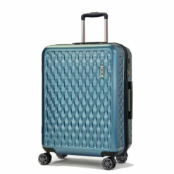 Rock Allure 4 Wheel Medium Suitcase - 68cm -Delsey Suitcase Store Medium Suitcase Allure Blue TR 0192 BU Main copy 74074.1660129452
