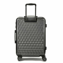 Rock Allure 4 Wheel Medium Suitcase - 68cm -Delsey Suitcase Store Medium Suitcase Allure Charcoal TR 0192 CH Back copy 88708.1660129451