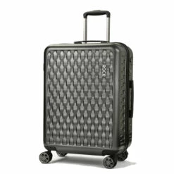 Rock Allure 4 Wheel Medium Suitcase - 68cm -Delsey Suitcase Store Medium Suitcase Allure Charcoal TR 0192 CH Main copy 04159.1660129451