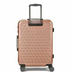 Rock Allure 4 Wheel Medium Suitcase - 68cm -Delsey Suitcase Store Medium Suitcase Allure Pink TR 0192 PI Back copy 88525.1660129449