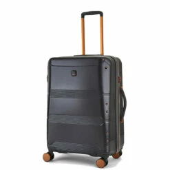 Rock Mayfair 4 Wheel Expandable Medium Suitcase - 65cm -Delsey Suitcase Store Medium Suitcase Mayfair Charcoal TR 0238 Main 37578.1686734556