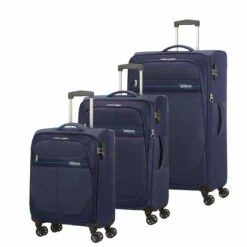 American Tourister Deep Dive 3 Piece Luggage Set - 55cm, 68cm & 80cm -Delsey Suitcase Store PROD COL 132506 2694 FRONT34 52417.1696260316
