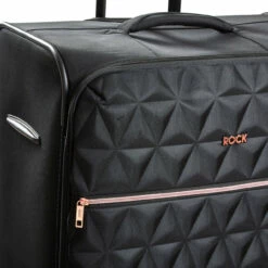 Rock Jewel 4 Wheel Medium Suitcase - 70cm 26 Rock Jewel 4 Wheel Medium Suitcase - 70cm -Delsey Suitcase Store Pocket Jewel Black TR 0207 BL 61013.1673947720
