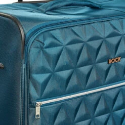 Rock Jewel 4 Wheel Large Suitcase - 80cm -Delsey Suitcase Store Pocket Jewel Blue TR 0207 BU 15301.1673948311