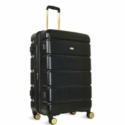 Radley Lexington 4 Wheel Exp Large Suitcase - 79cm -Delsey Suitcase Store Radley Lexington Large Suitcase Black Front1 92116.1692100969
