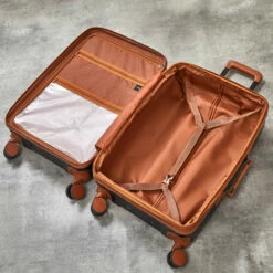 Rock Carnaby 4 Wheel Exp Extra-Large Suitcase - 89cm -Delsey Suitcase Store Rock Carnaby TR 0219 BLK Interior 67811.1660577010