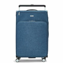 Rock Rocklite DLX 4 Wheel Expandable Large Suitcase - 78cm -Delsey Suitcase Store Rock Rocklite DLX TR 0243 L Blue 1 66842.1686845252
