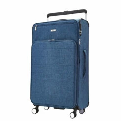 Rock Rocklite DLX 4 Wheel Expandable Large Suitcase - 78cm -Delsey Suitcase Store Rock Rocklite DLX TR 0243 L Blue 2 98193.1686845251