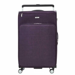 Rock Rocklite DLX 4 Wheel Expandable Large Suitcase - 78cm -Delsey Suitcase Store Rock Rocklite DLX TR 0243 L Purple 1 68593.1686845250