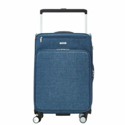 Rock Rocklite DLX 4 Wheel Expandable Medium Suitcase - 68cm -Delsey Suitcase Store Rock Rocklite DLX TR 0243 M Blue 1 76468.1686844540