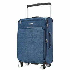 Rock Rocklite DLX 4 Wheel Expandable Medium Suitcase - 68cm -Delsey Suitcase Store Rock Rocklite DLX TR 0243 M Blue 2 56273.1686844541