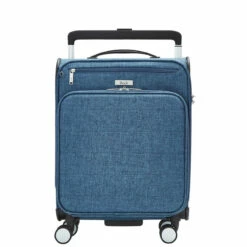 Rock Rocklite DLX 4 Wheel Cabin Suitcase - 54cm -Delsey Suitcase Store Rock Rocklite DLX TR 0243 S Blue 1 05448.1686843933