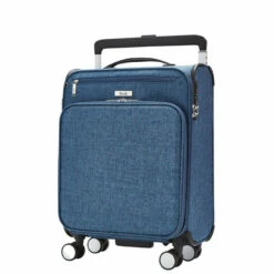 Rock Rocklite DLX 4 Wheel Cabin Suitcase - 54cm -Delsey Suitcase Store Rock Rocklite DLX TR 0243 S Blue 2 23928.1686843933