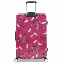 Sara Miller 4 Wheel Large Suitcase - 77cm -Delsey Suitcase Store SMH0101 008 Sara Miller Large 4W Trolley Pink Heron 4 98835.1695398998