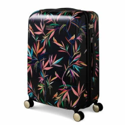 Sara Miller 4 Wheel Medium Suitcase - 67cm -Delsey Suitcase Store SMH0102 007 Sara Miller Medium 4W Trolley Black Bamboo 2 19253.1695399327