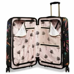 Sara Miller 4 Wheel Medium Suitcase - 67cm -Delsey Suitcase Store SMH0102 007 Sara Miller Medium 4W Trolley Black Bamboo 3 98532.1695399327