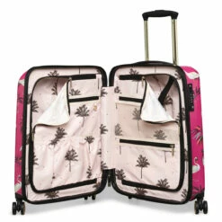 Sara Miller 4 Wheel Cabin Suitcase - 54cm -Delsey Suitcase Store SMH0103 008 Sara Miller Small 4W Trolley Pink Heron 3 39345.1695400027
