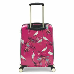 Sara Miller 4 Wheel Cabin Suitcase - 54cm -Delsey Suitcase Store SMH0103 008 Sara Miller Small 4W Trolley Pink Heron 4 98271.1695400026