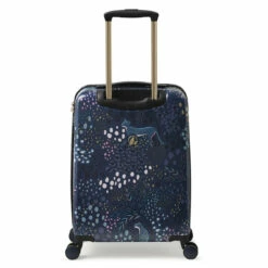 Sara Miller 4 Wheel Cabin Suitcase - 54cm -Delsey Suitcase Store SMH0103 010 Sara Miller Small 4W Trolley Midnight Leopard 4 83434.1695400058