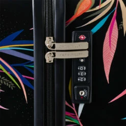 Sara Miller 4 Wheel Medium Suitcase - 67cm -Delsey Suitcase Store Sara Miller Black Bamboo TSA Lock 22220.1695399327
