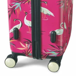 Sara Miller 4 Wheel Cabin Suitcase - 54cm -Delsey Suitcase Store Sara Miller Pink Heron Wheels 21834.1695400027